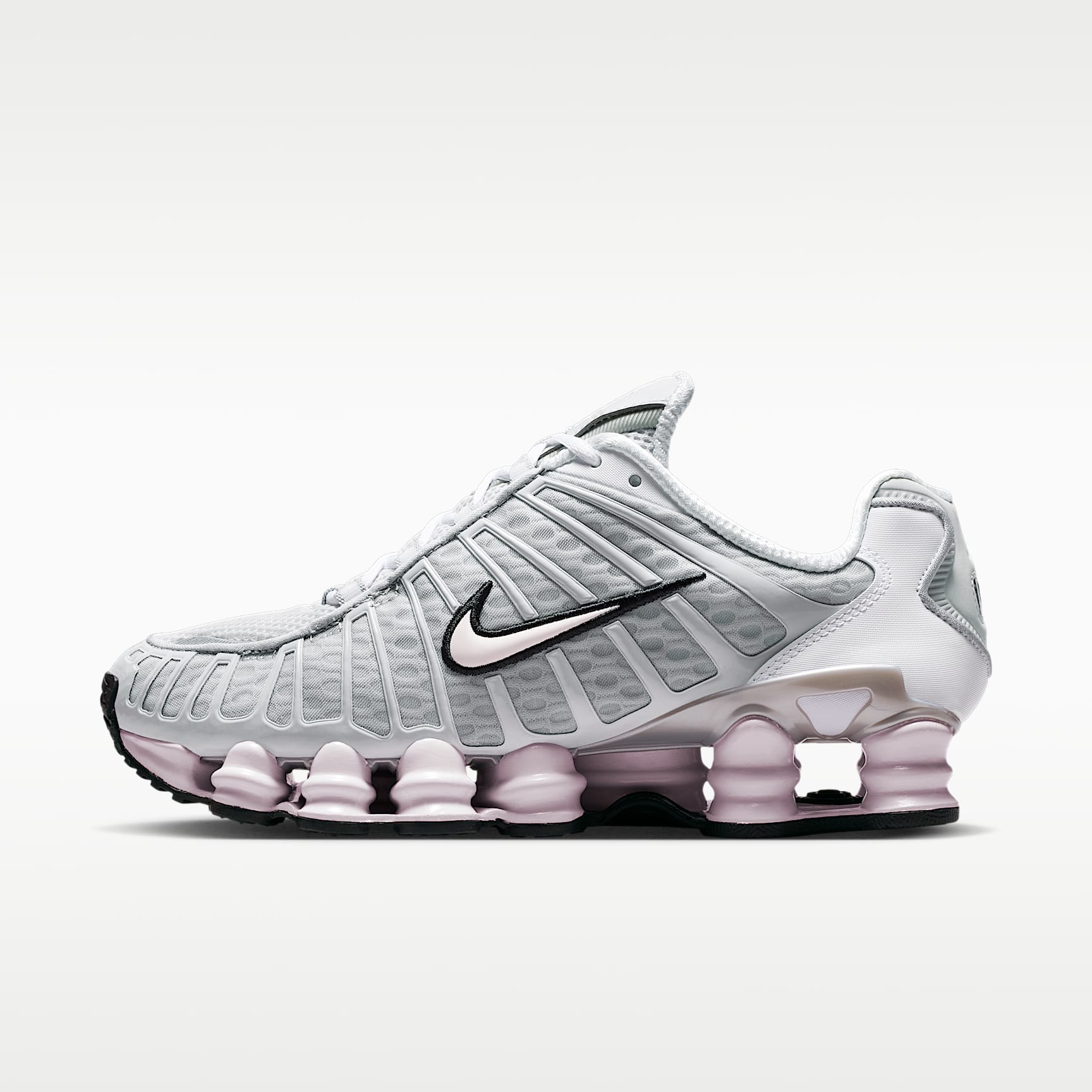 Nike Shox TL Schuh (Damen) – Neutral Grey/Metallic Silver/Schwarz/Pearl Pink
