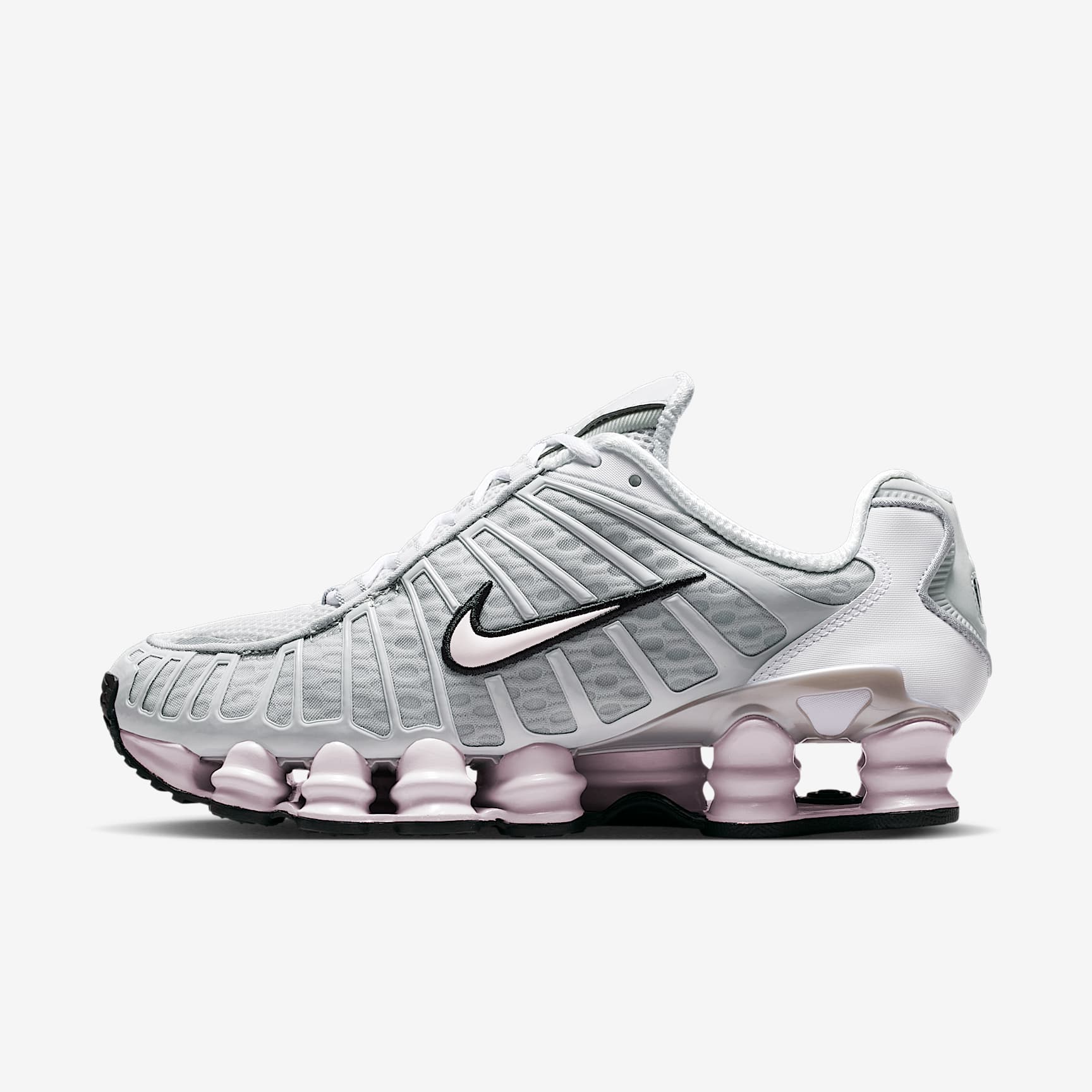 Nike Shox TL Schuh (Damen) – Neutral Grey/Metallic Silver/Schwarz/Pearl Pink