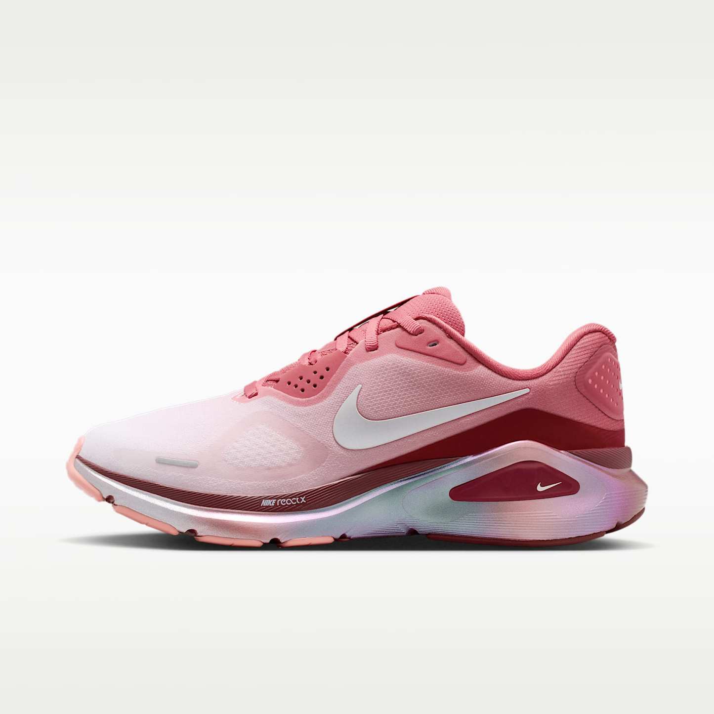 Nike Structure 26 SE Straßenlaufschuh (Damen) – Light Redwood/Team Red/Bright Crimson/Barely Green