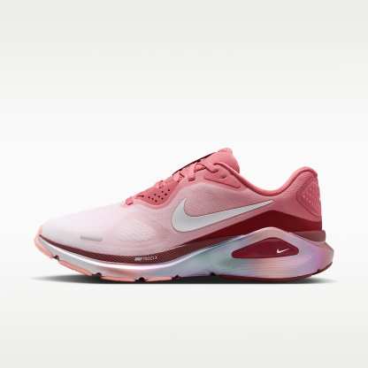 Nike Structure 26 SE Straßenlaufschuh (Damen) – Light Redwood/Team Red/Bright Crimson/Barely Green