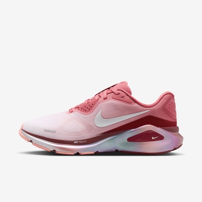 Nike Structure 26 SE Straßenlaufschuh (Damen) – Light Redwood/Team Red/Bright Crimson/Barely Green
