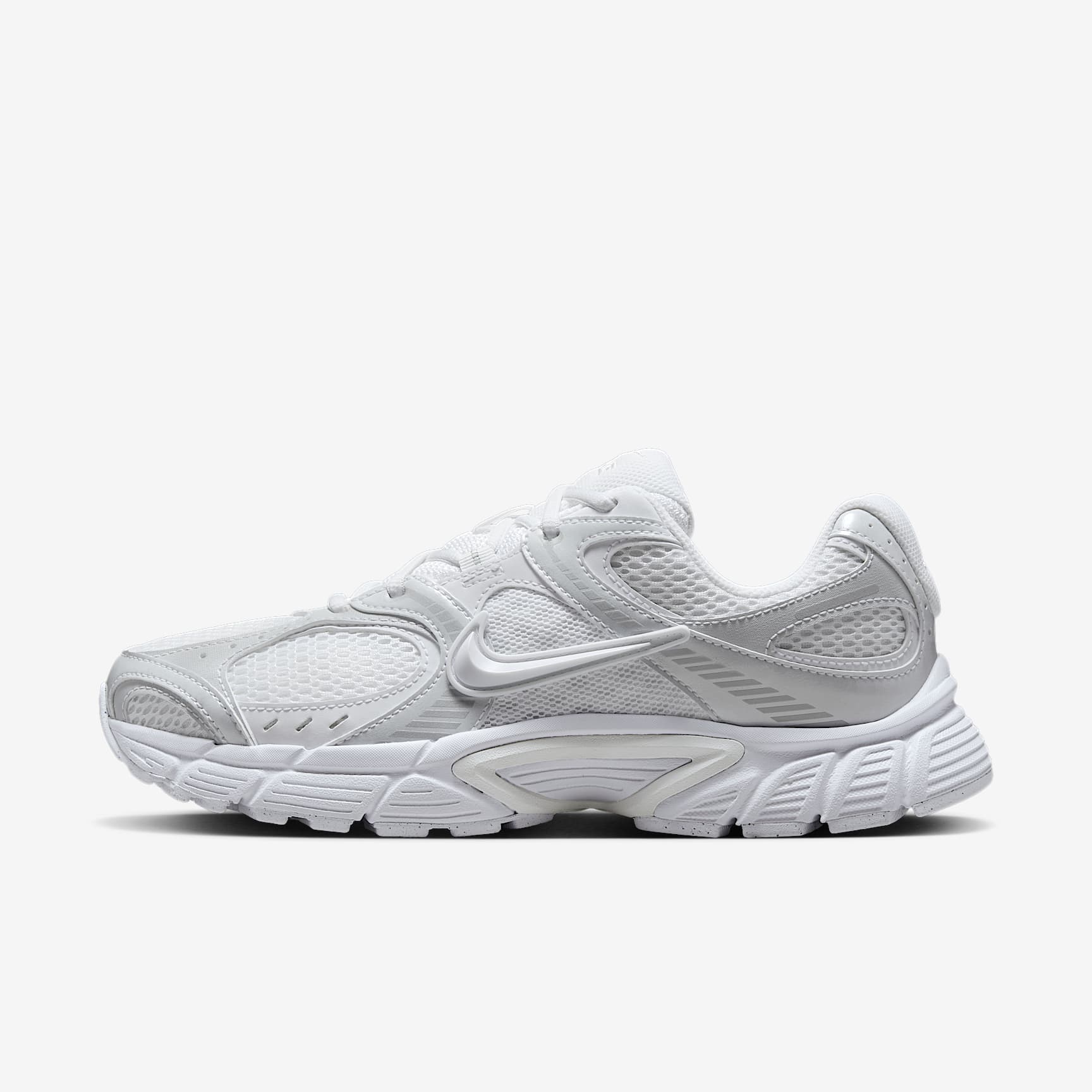 Nike V5 RNR Schuh mit reflektierenden Akzenten (Damen) – Weiß/Schwarz/Metallic Silver/Weiß