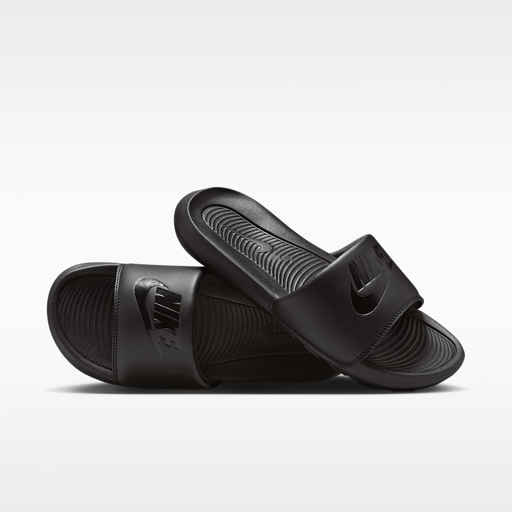 Nike Victori One Damen-Badeslipper – Schwarz/Schwarz/Schwarz