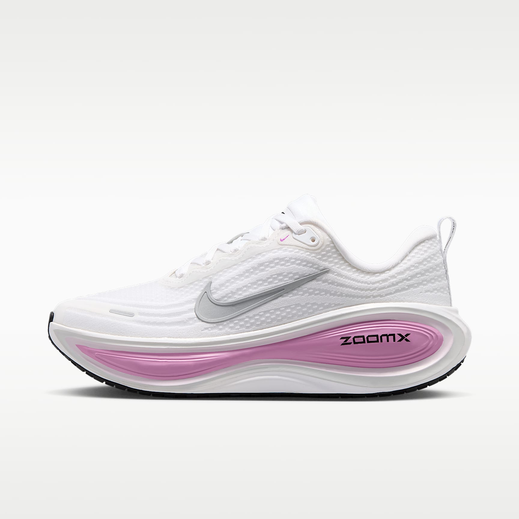 Nike Vomero Plus Straßenlaufschuh (Damen) – Weiß/Bleached Lilac/Summit White/Metallic Silver