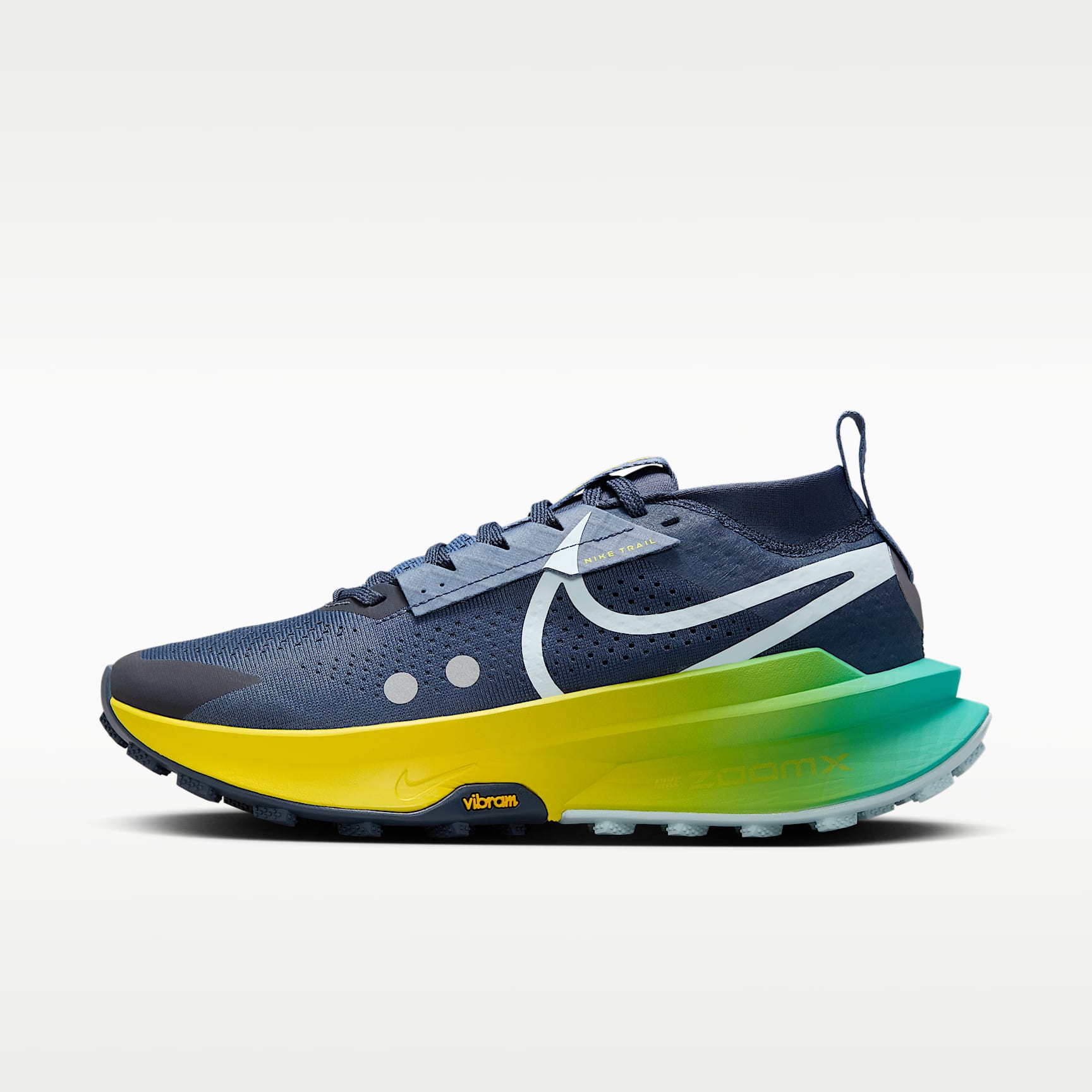 Nike Zegama 2 Traillaufschuh (Damen) – Thunder Blue/Diffused Blue/Opti Yellow/Glacier Blue