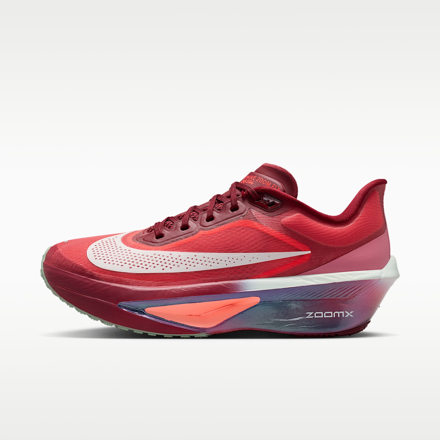 Nike Zoom Fly 6 SE Straßenlaufschuh für Wettkämpfe (Damen) – Team Red/Bright Crimson/Peony/Barely Green