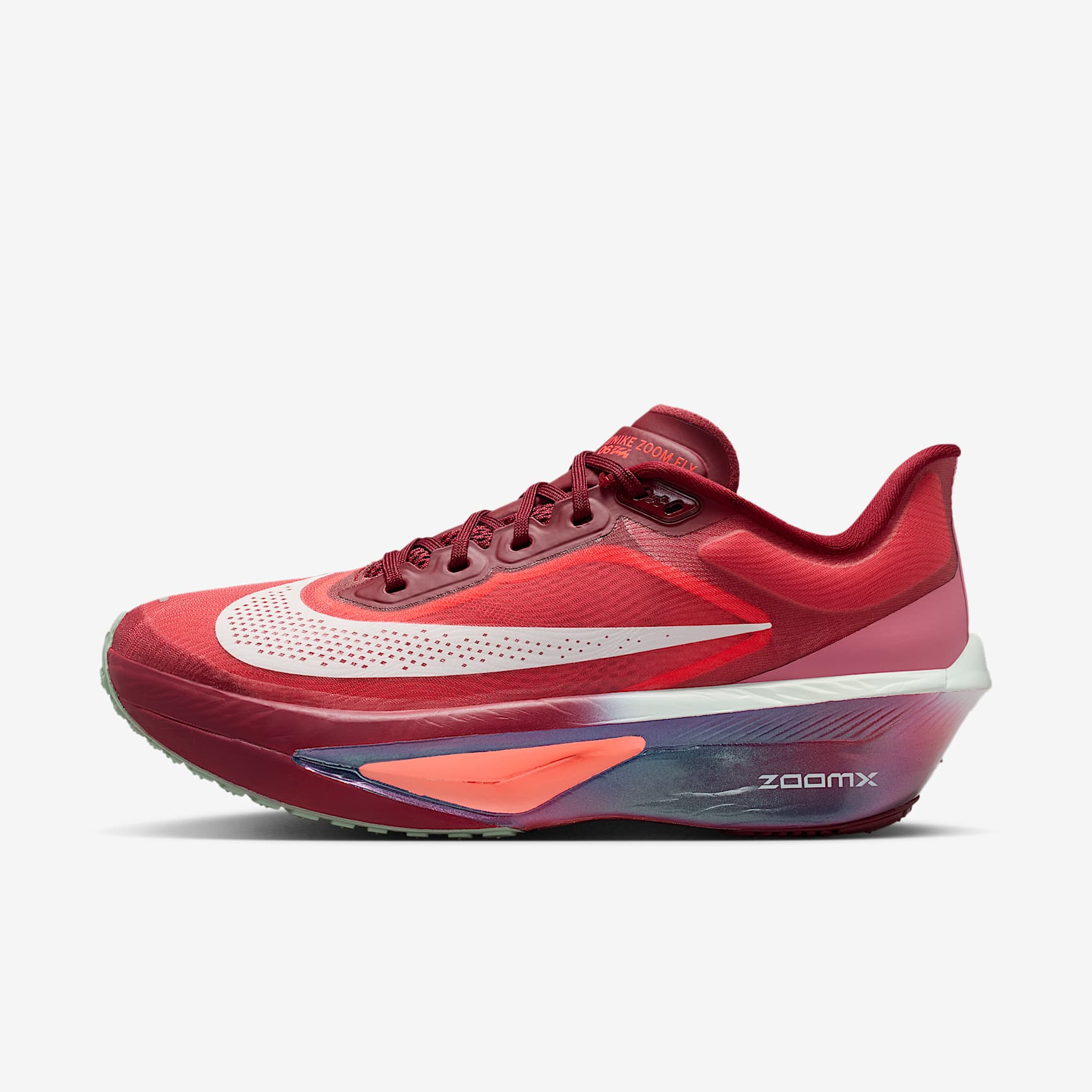 Nike Zoom Fly 6 SE Straßenlaufschuh für Wettkämpfe (Damen) – Team Red/Bright Crimson/Peony/Barely Green