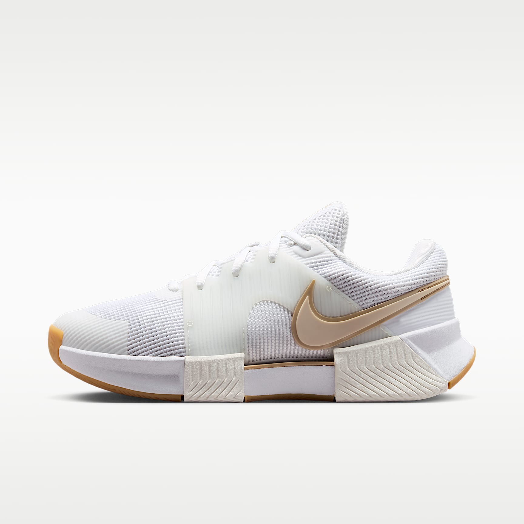 Nike GP Challenge 1.5 Hartplatz-Tennisschuh (Damen) – Weiß/Summit White/Linen/Light Orewood Brown