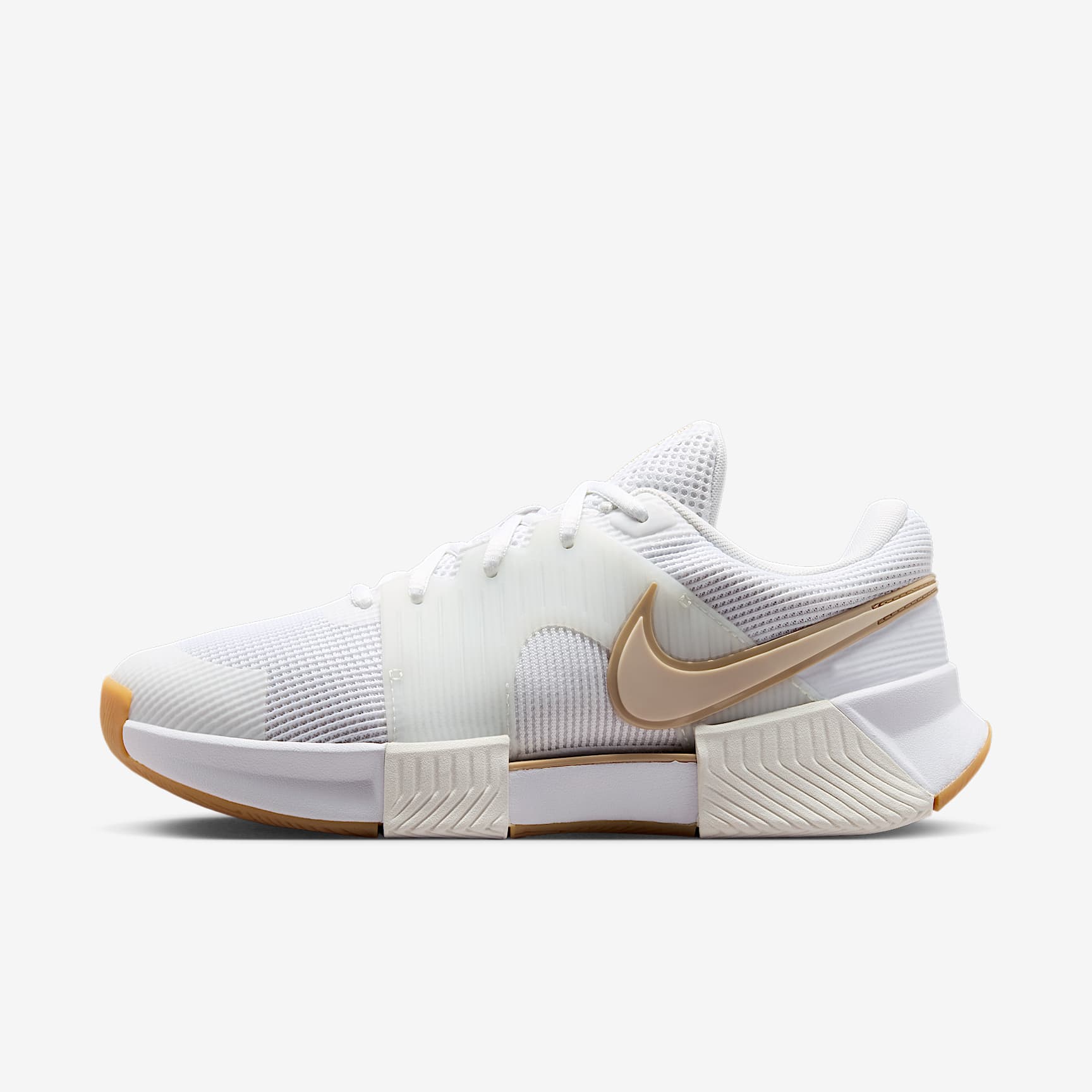 Nike GP Challenge 1.5 Hartplatz-Tennisschuh (Damen) – Weiß/Summit White/Linen/Light Orewood Brown