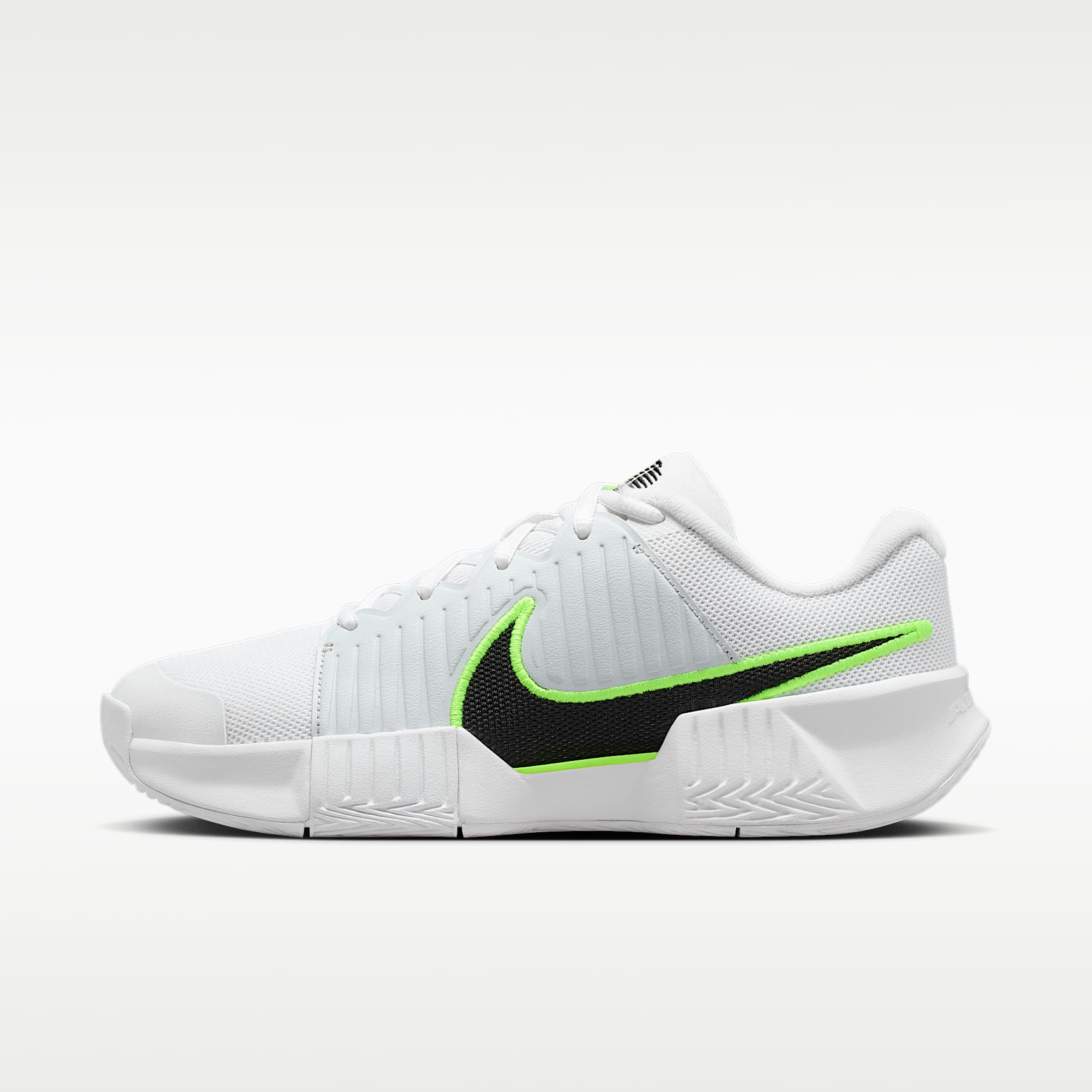 Nike Zoom GP Challenge Pro Tennisschuh für Hartplätze (Damen) – Weiß/Pure Platinum/Volt/Schwarz