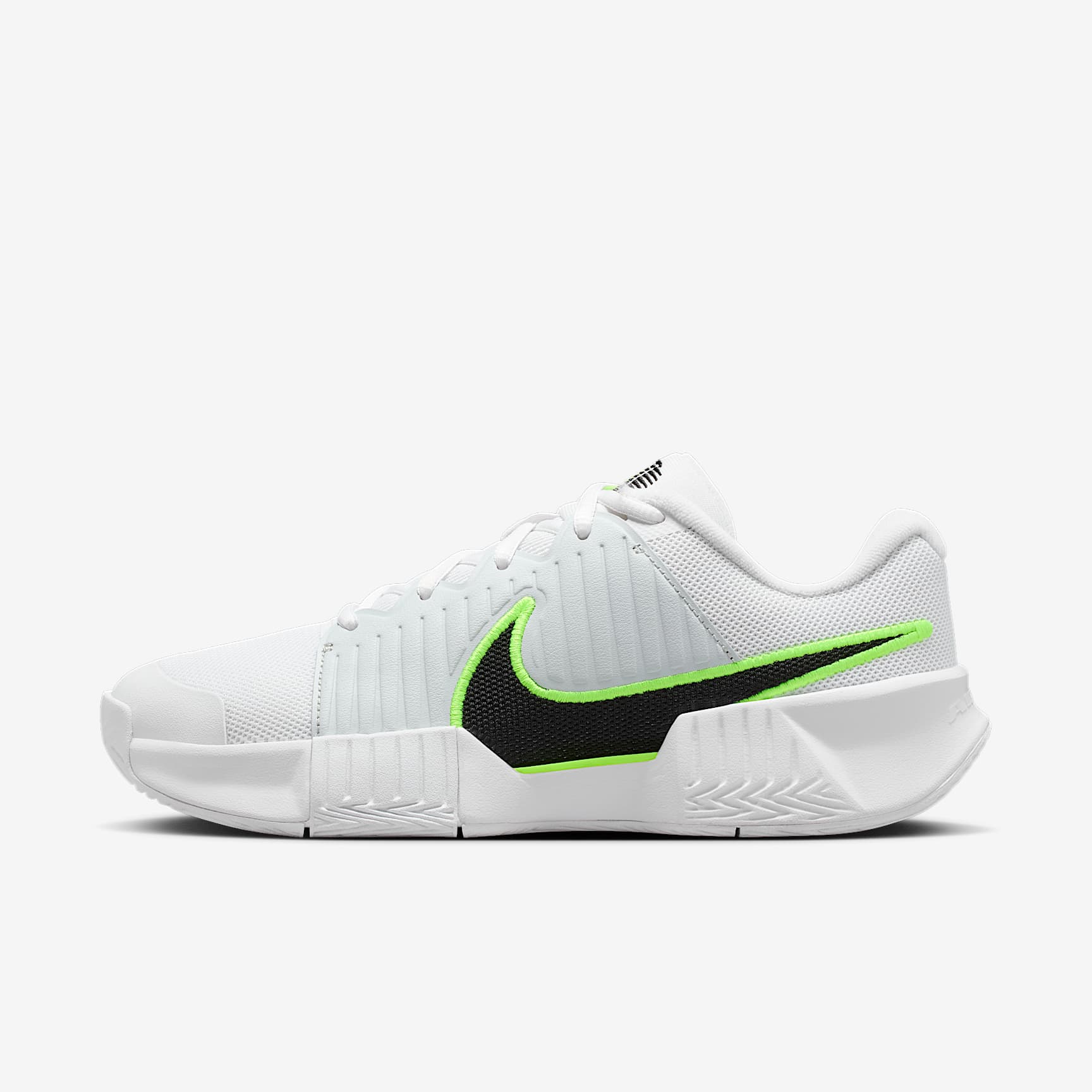 Nike Zoom GP Challenge Pro Tennisschuh für Hartplätze (Damen) – Weiß/Pure Platinum/Volt/Schwarz