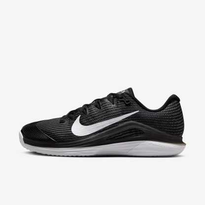 Nike Vapor 12 Tennisschuh für Clay Courts (Damen) – Schwarz/Dark Smoke Grey/Weiß