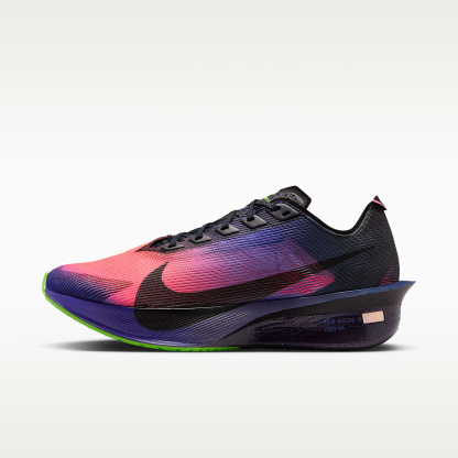 Nike Vaporfly 4 Glam Laufschuhe für Straßenwettkämpfe (Damen) – Dark Obsidian/Purple Dynasty/Flash Crimson/Schwarz
