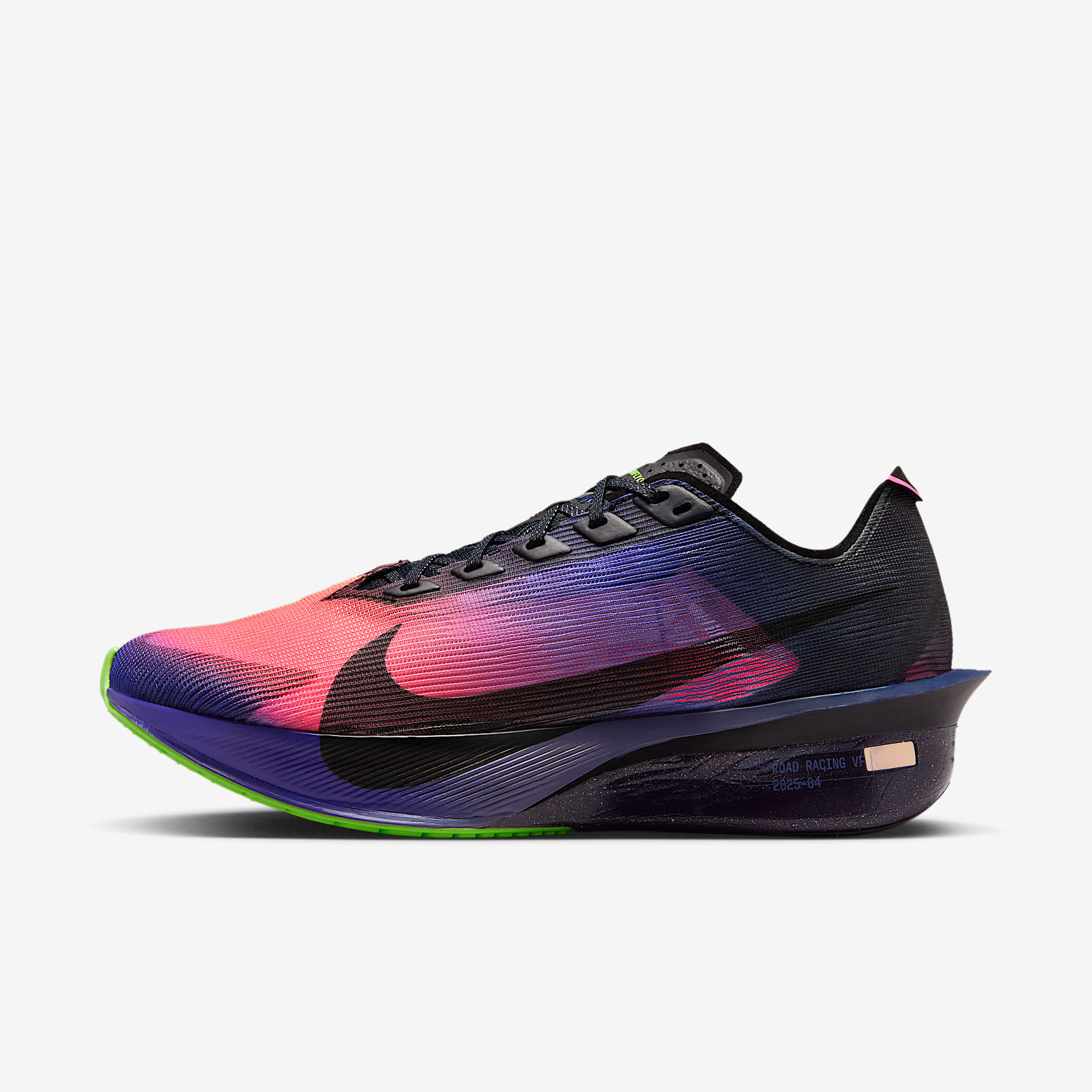 Nike Vaporfly 4 Glam Laufschuhe für Straßenwettkämpfe (Damen) – Dark Obsidian/Purple Dynasty/Flash Crimson/Schwarz