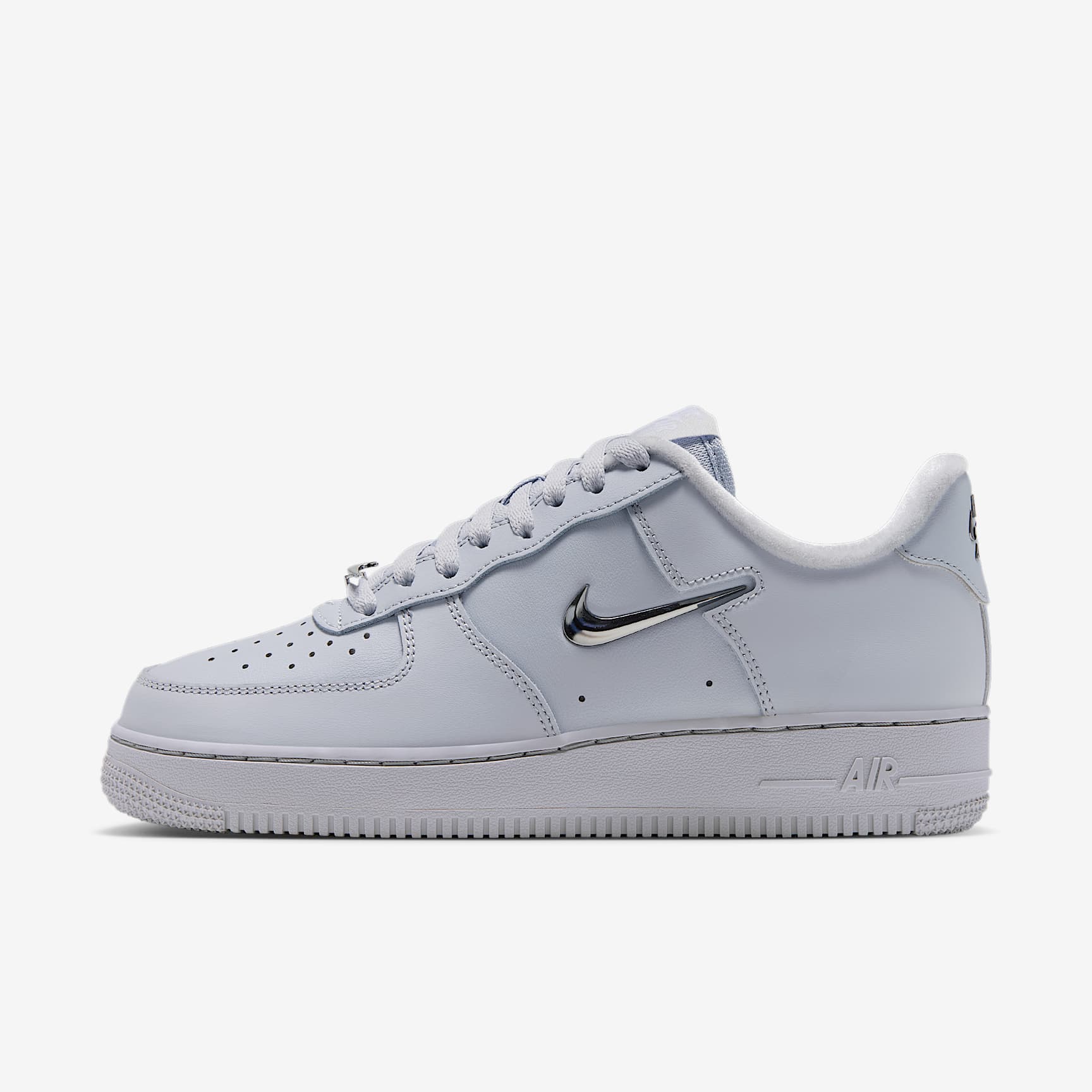 Nike Air Force 1 '07 Schuh (Damen) – Pure Platinum/Weiß/Metallic Silver