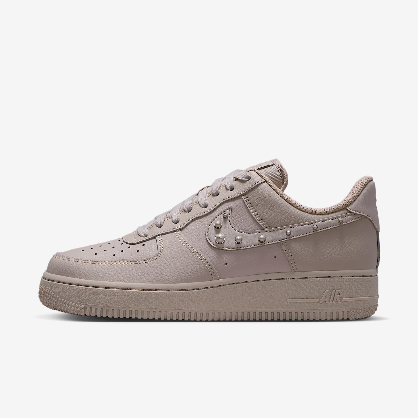 Nike Air Force 1 '07 Schuh (Damen) – Cream II/Metallic Silver/Weiß/Cream II