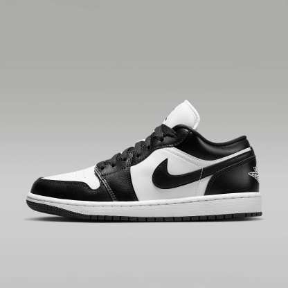 Air Jordan 1 Low Damenschuh – Weiß/Weiß/Schwarz