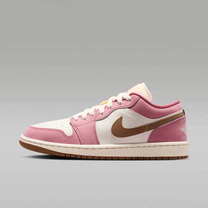Air Jordan 1 Low Damenschuh – Desert Berry/Light British Tan/Chalk/Sail