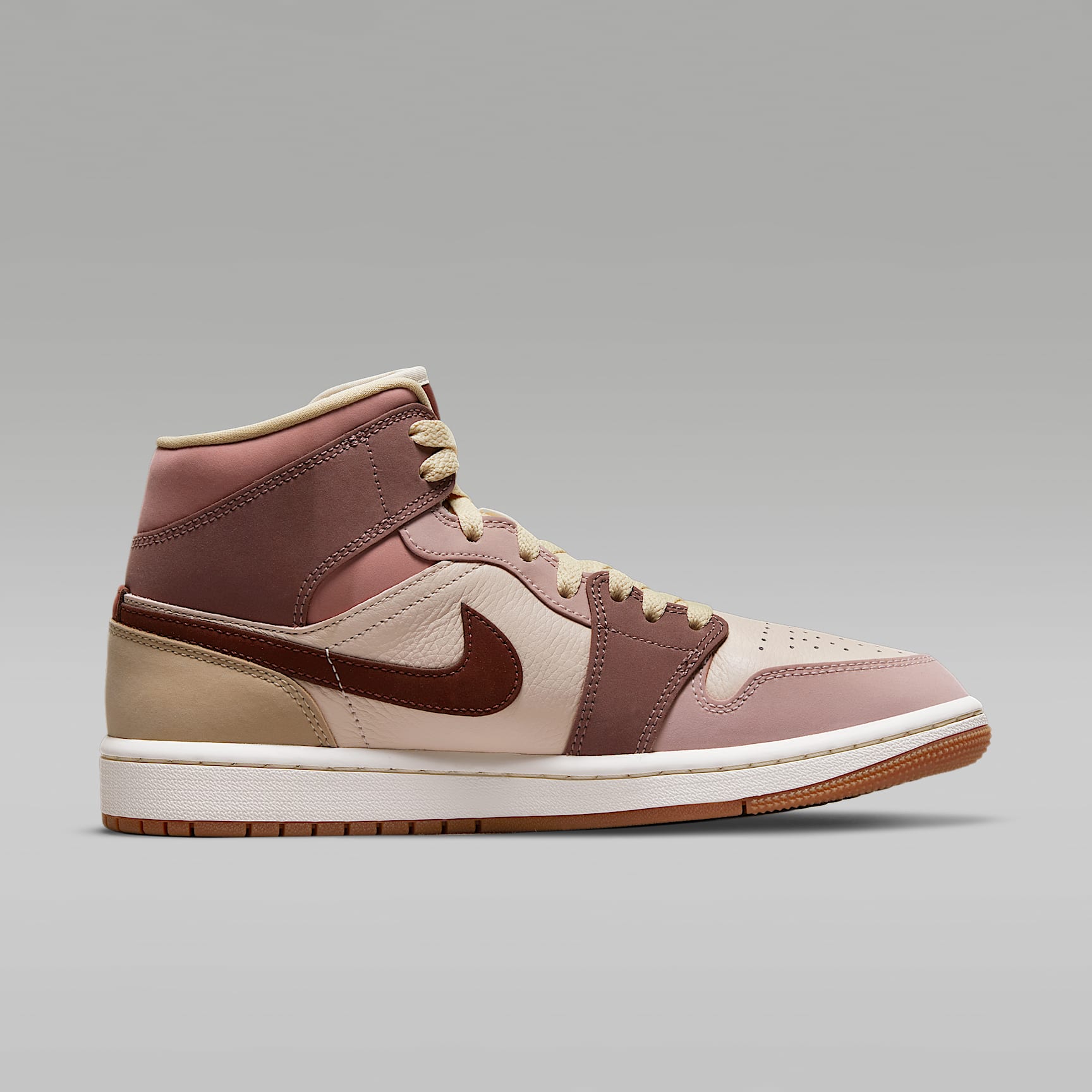 Air Jordan 1 Mid SE Damenschuh – Barely Orange/Pale Ivory/Smokey Mauve/Dark Pony