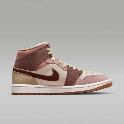 Air Jordan 1 Mid SE Damenschuh – Barely Orange/Pale Ivory/Smokey Mauve/Dark Pony