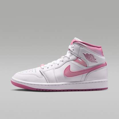 Air Jordan 1 Mid SE Schuh (Damen) – Weiß/Desert Berry