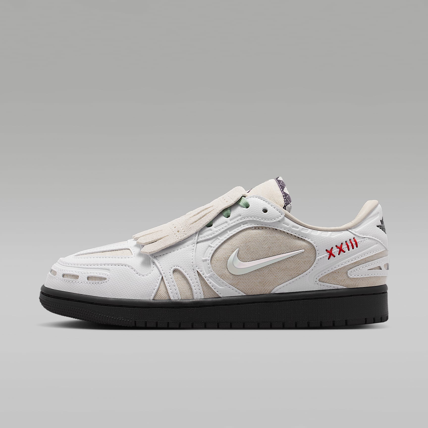 Air Jordan 1 Low Method of Make Schuh (Damen) – Light Orewood Brown/Schwarz/Steam/Weiß