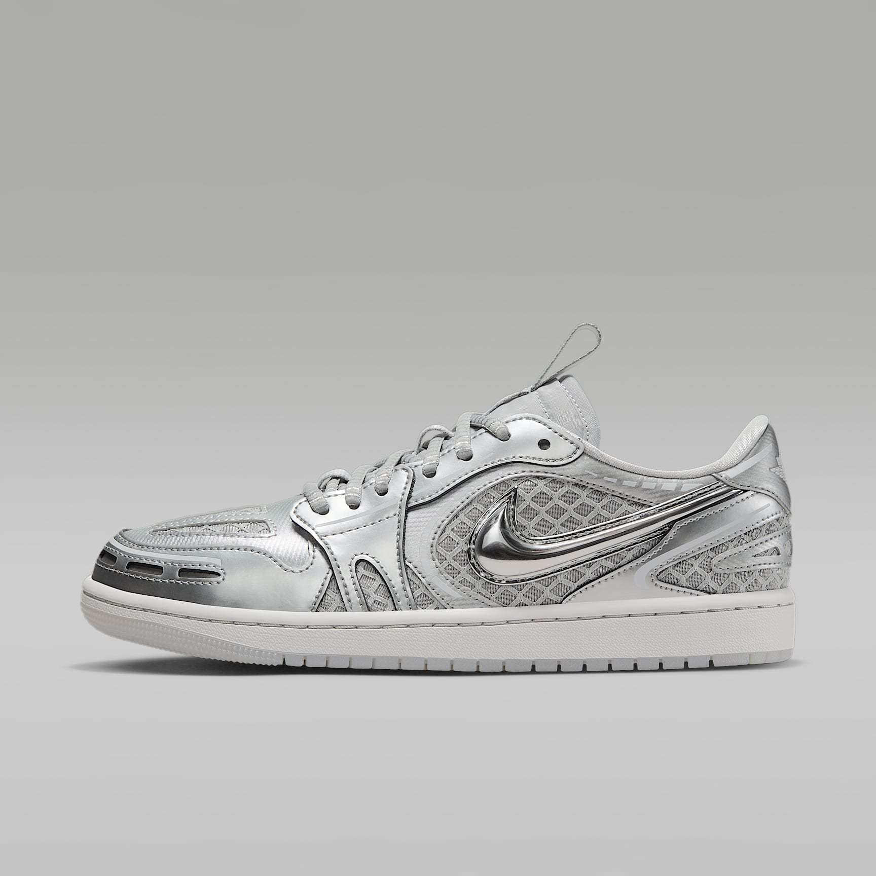 Air Jordan 1 Low Method of Make Schuh (Damen) – Neutral Grey/Weiß/Pewter Grey/Metallic Silver
