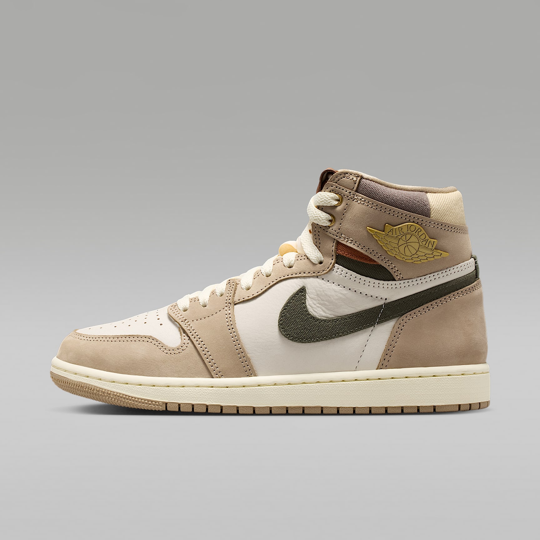 Air Jordan 1 High OG "Khaki" Schuh (Damen) – Khaki/Sail/Cargo Khaki/Multi-Color