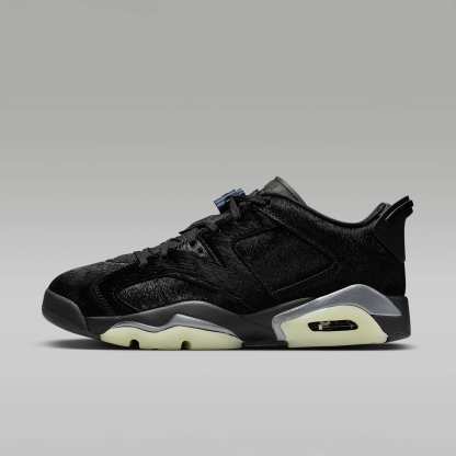 Air Jordan 6 Retro Low Schuh (Damen) – Schwarz/Schwarz/Schwarz