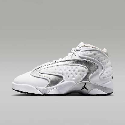 Air Jordan OG Damenschuh – Weiß/Schwarz/Metallic Silver