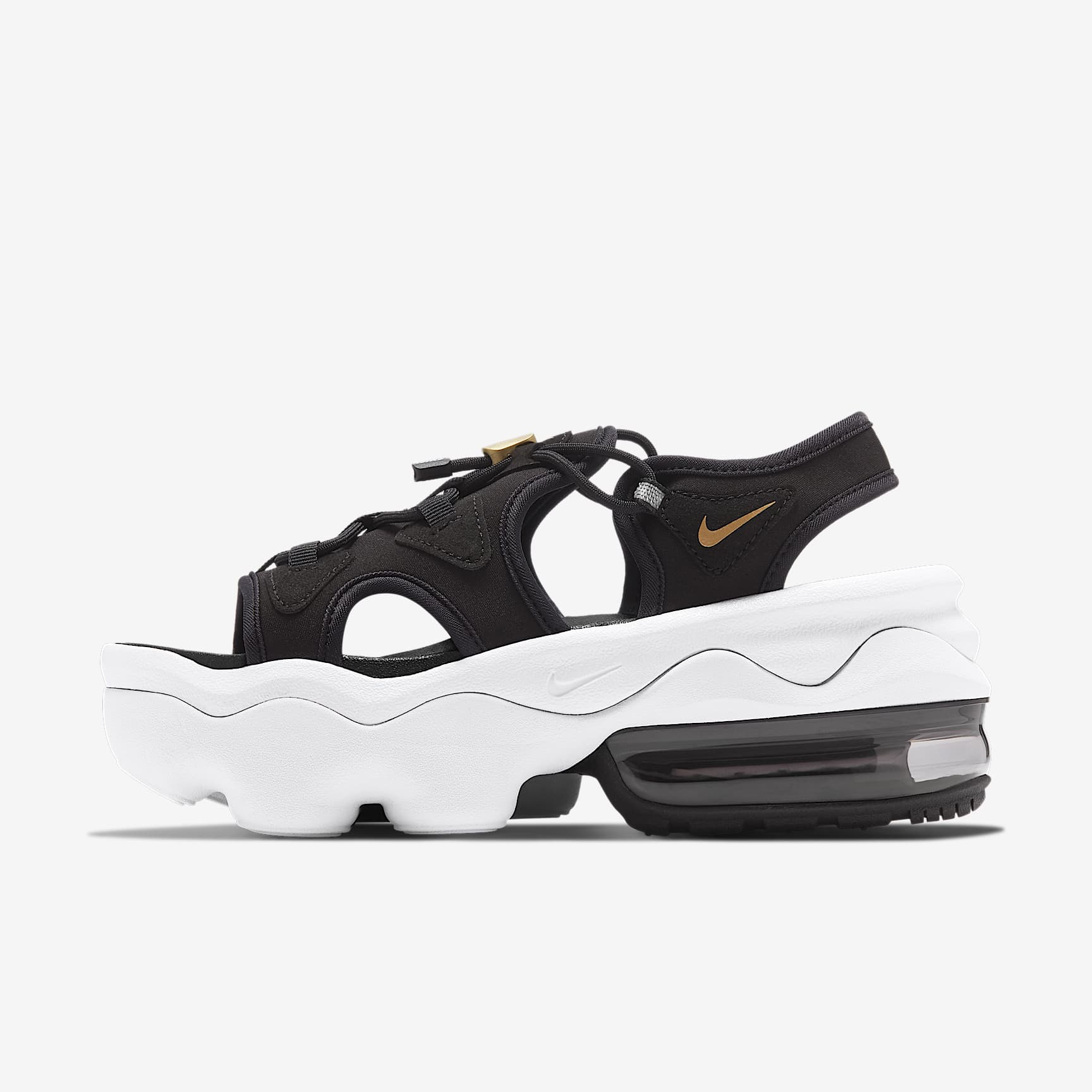 Nike Air Max Koko Damen-Sandale – Schwarz/Anthracite/Weiß/Metallic Gold