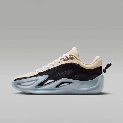Jordan Heir Series 2 "Precious Medals" Basketballschuh – Pearl White/Schwarz/Metallic Gold/Weiß