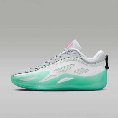Jordan Heir Series 2 "Seafoam" Basketballschuh – Weiß/Metallic Silver/Pink Blast/Light Pumice
