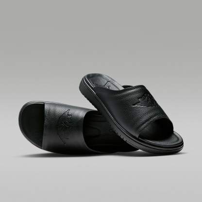 Jordan Modero 1 Slides (Damen) – Schwarz/Schwarz