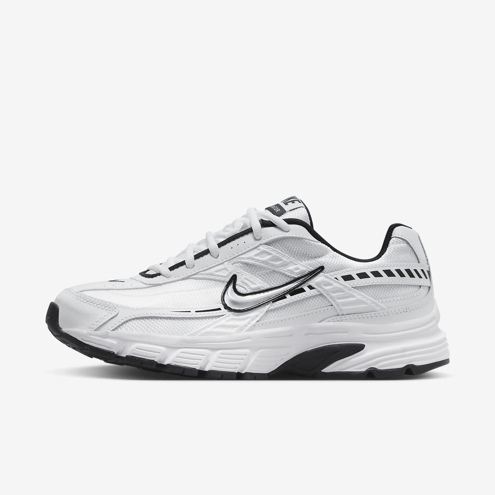 Nike Initiator Damenschuh – Weiß/Weiß/Schwarz/Metallic Silver
