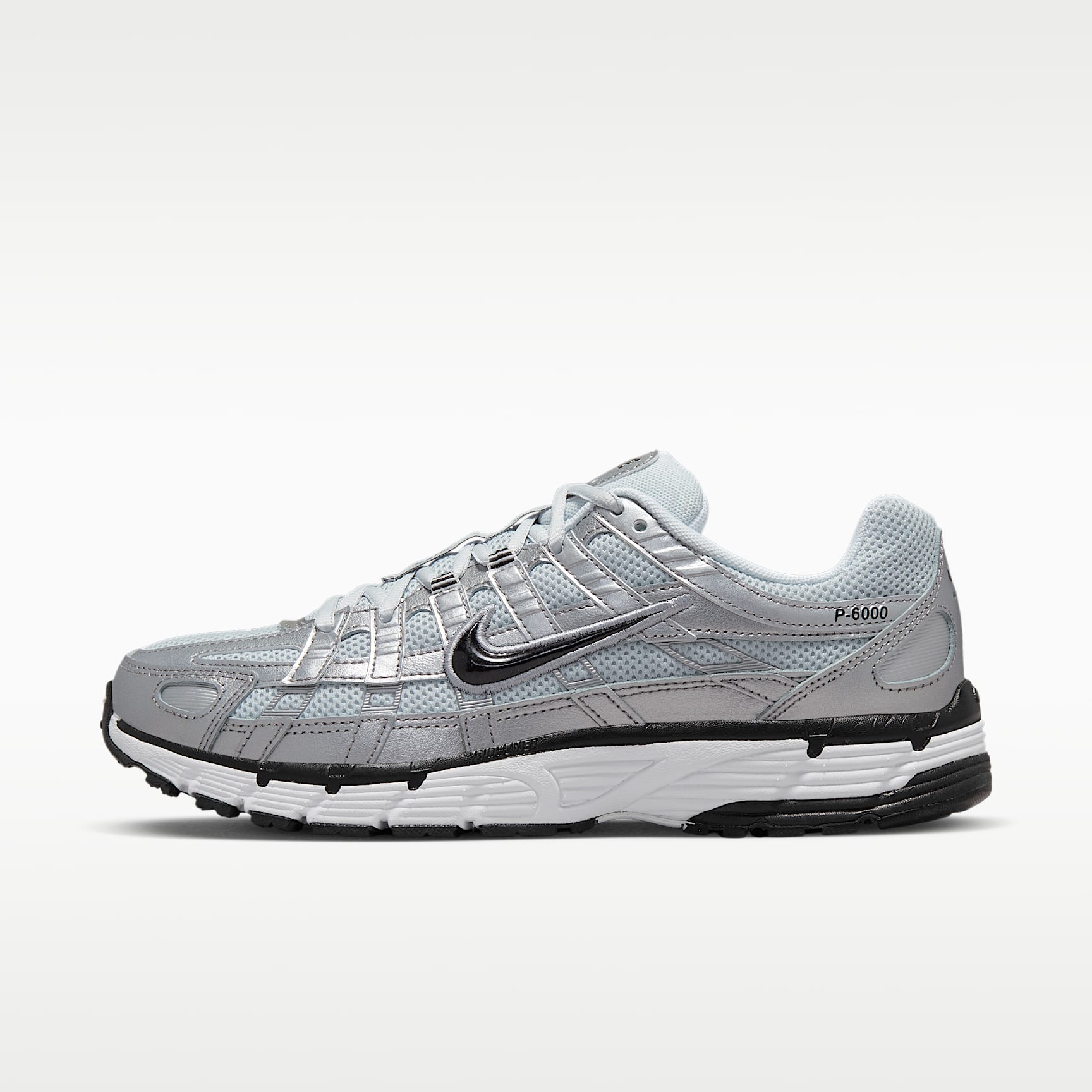 Nike P-6000 Schuh – Weiß/Metallic Silver/Pure Platinum/Schwarz