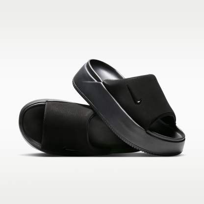 Nike Calm Elevation Slides (Damen) – Schwarz/Schwarz