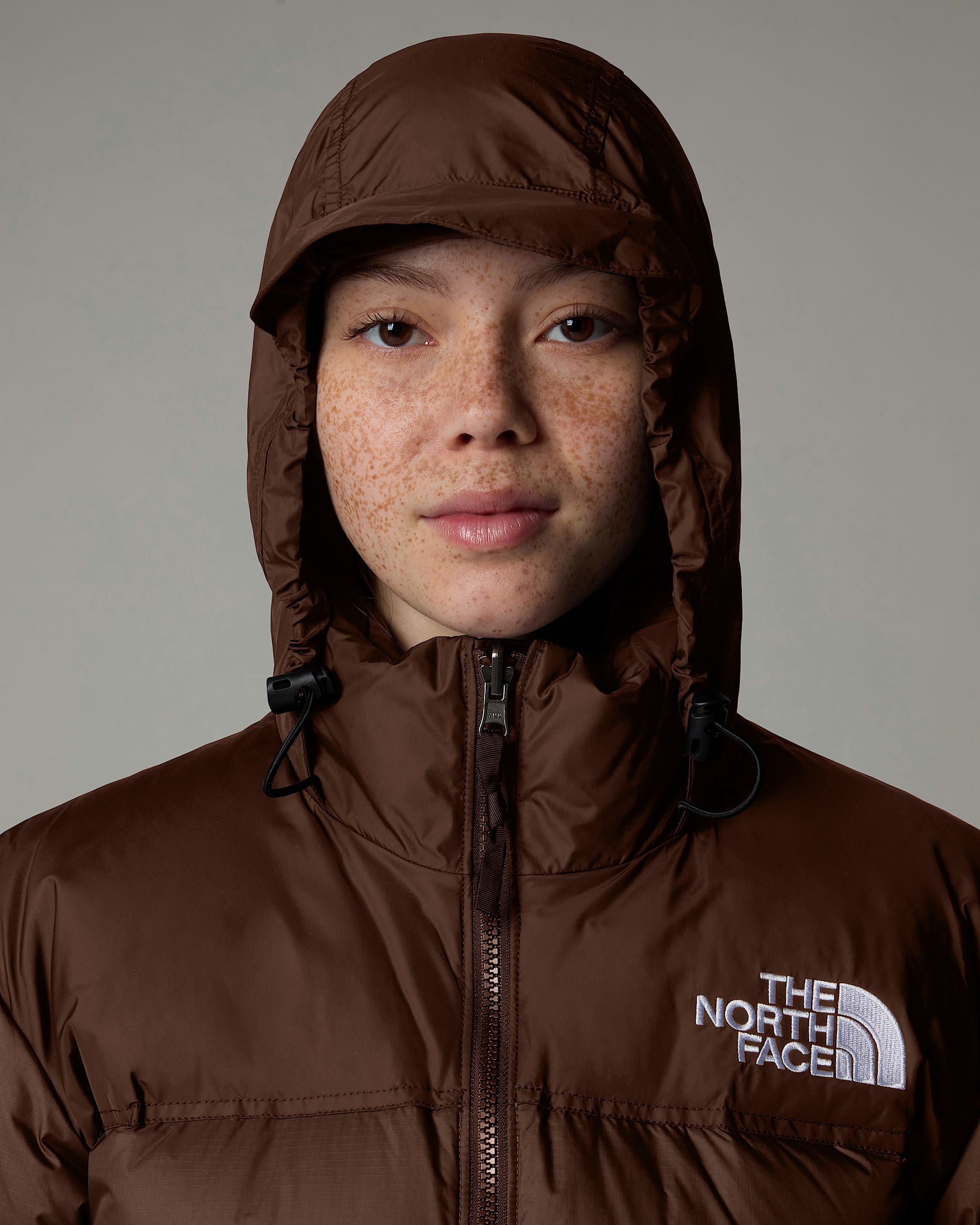 1996 Retro Nuptse Jacke für Damen – Smokey Brown