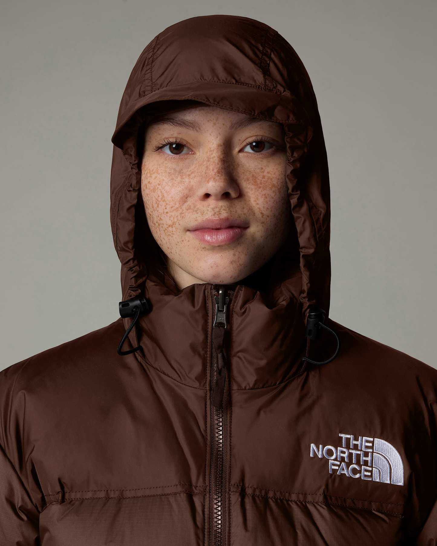 1996 Retro Nuptse Jacke für Damen – Smokey Brown