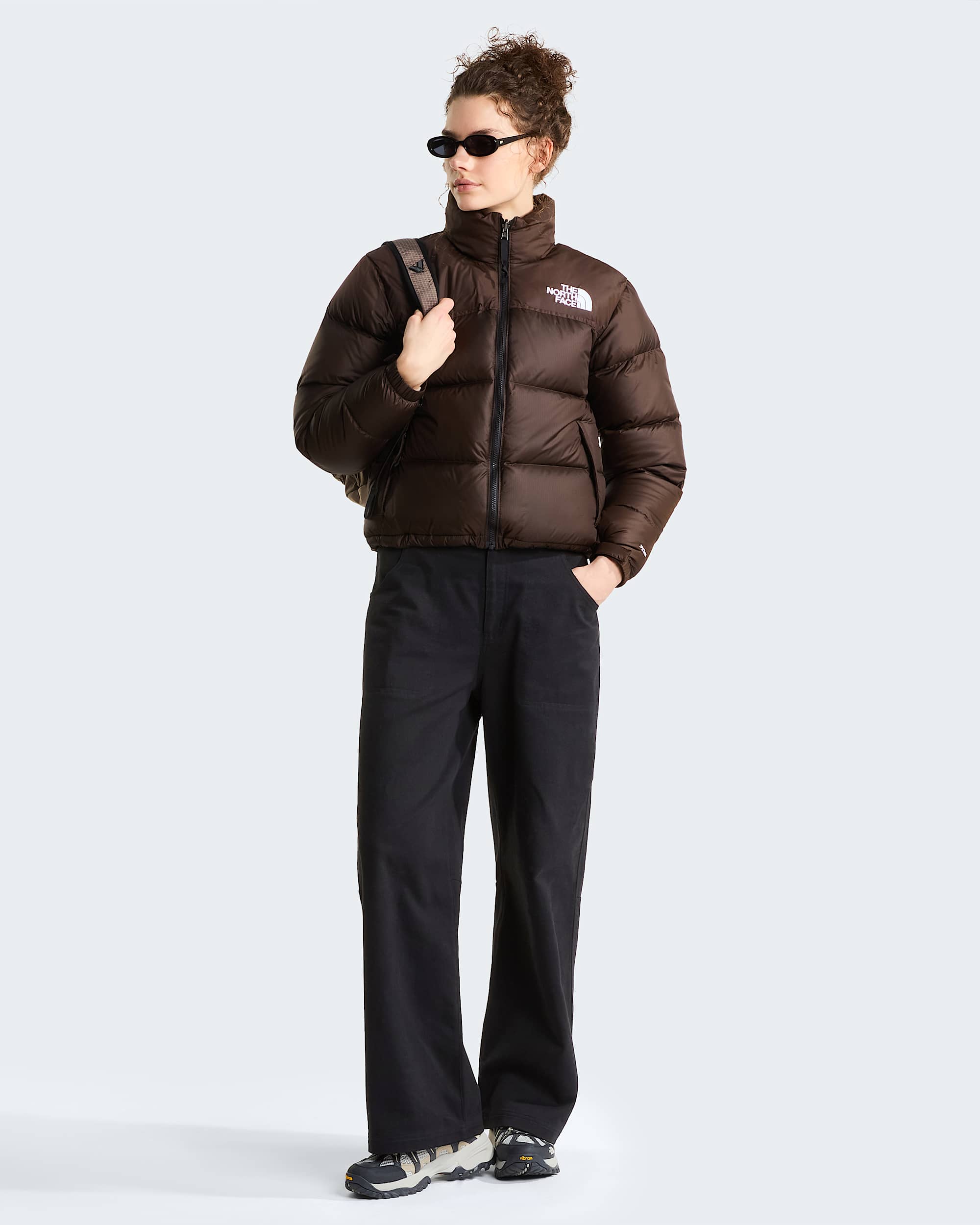 1996 Retro Nuptse Jacke für Damen – Dark Chestnut