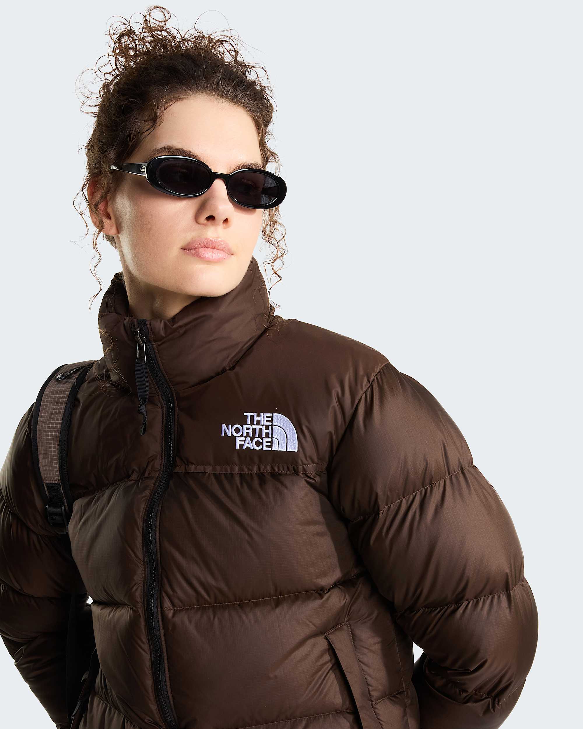 1996 Retro Nuptse Jacke für Damen – Dark Chestnut