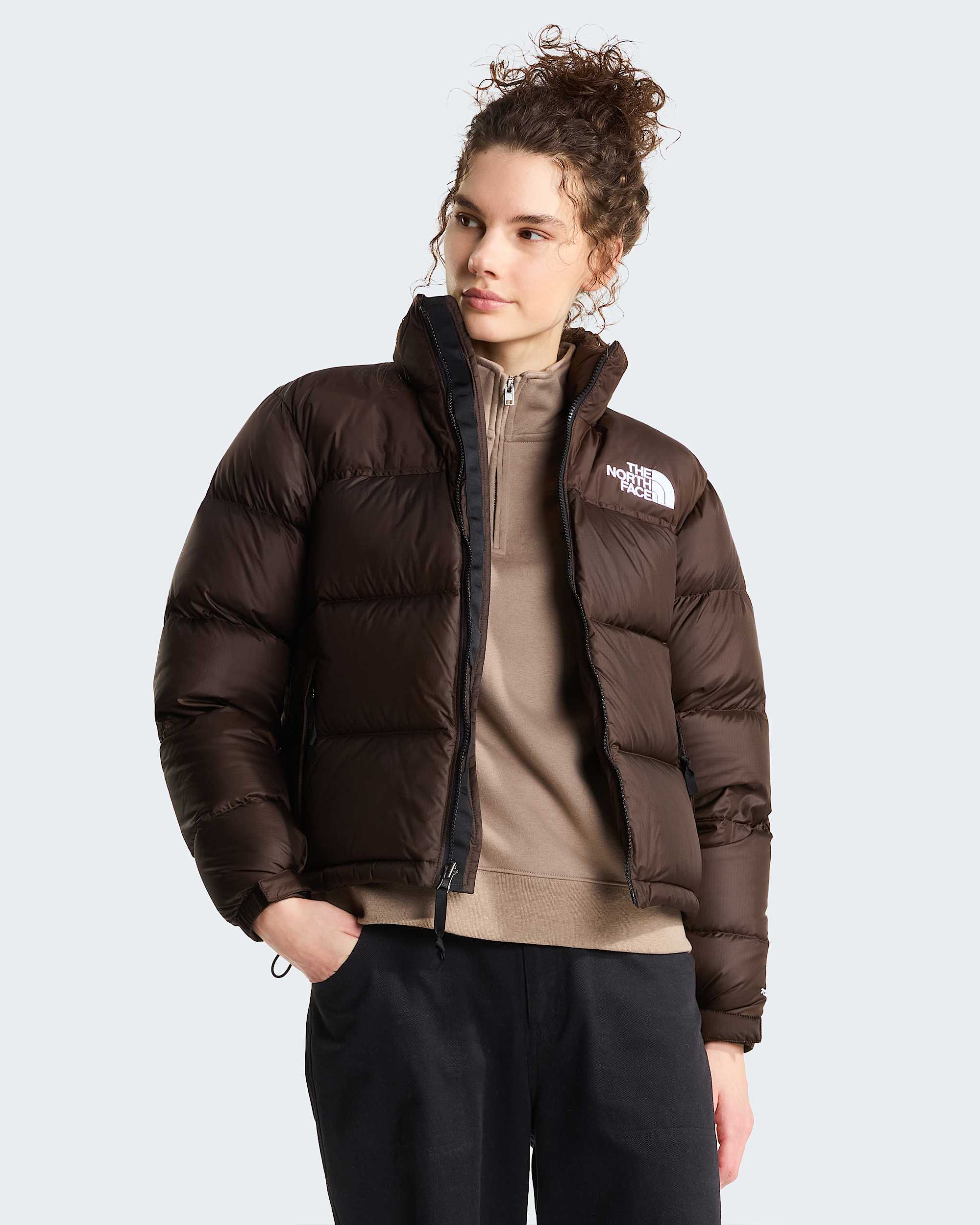1996 Retro Nuptse Jacke für Damen – Dark Chestnut