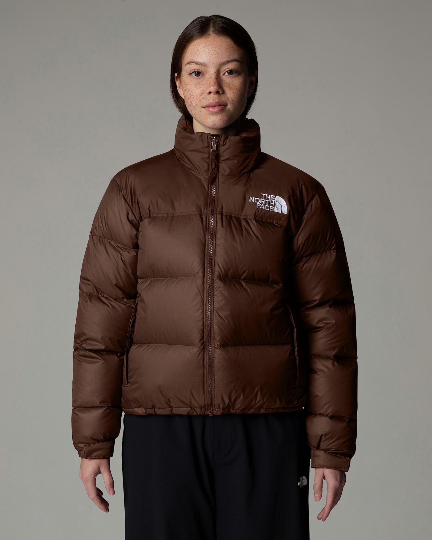 1996 Retro Nuptse Jacke für Damen – Smokey Brown