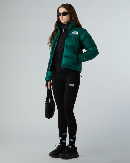 1996 Retro Nuptse Jacke für Damen – Hunter Green