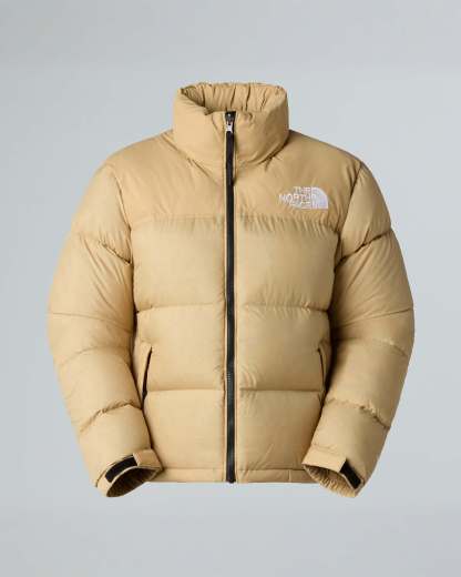1996 Retro Nuptse Jacke für Damen – Khaki Stone-Recycled Down