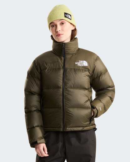 1996 Retro Nuptse Jacke für Damen – New Taupe Green