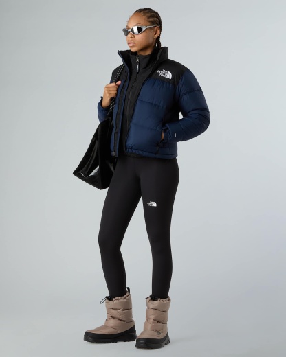 1996 Retro Nuptse Jacke für Damen – Summit Navy-TNF Black-Recycled Down