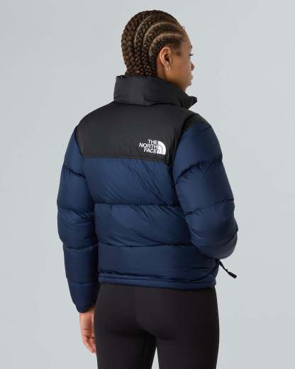 1996 Retro Nuptse Jacke für Damen – Summit Navy-TNF Black-Recycled Down