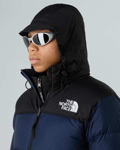 1996 Retro Nuptse Jacke für Damen – Summit Navy-TNF Black-Recycled Down