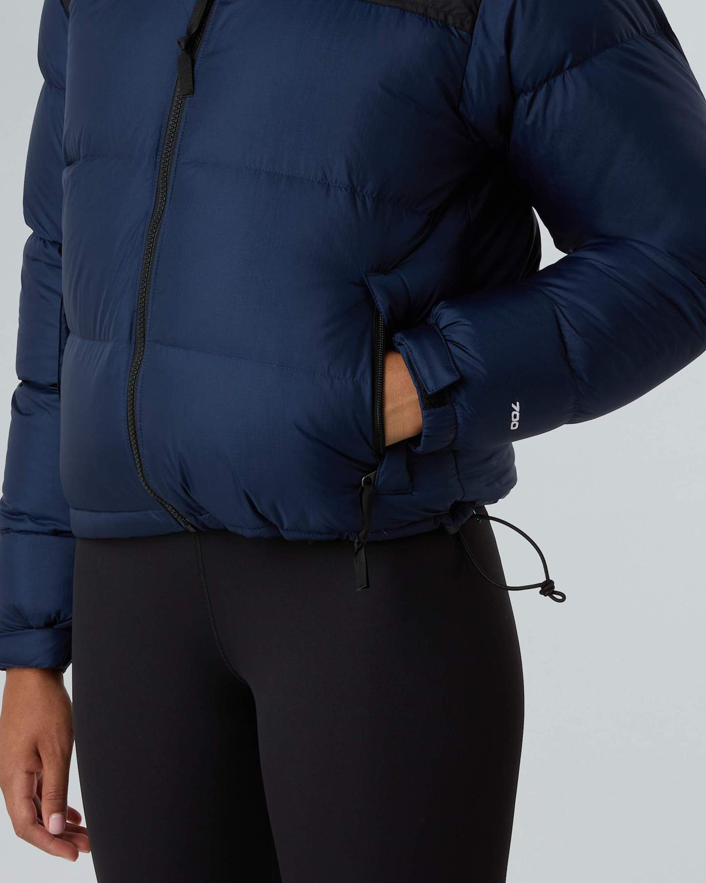 1996 Retro Nuptse Jacke für Damen – Summit Navy-TNF Black-Recycled Down